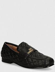 Mokasyny Love Moschino  czarne damskie JA10192G1LIE0000