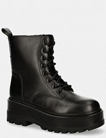 Workery Calvin Klein Jeans  czarne damskie YW0YW01535