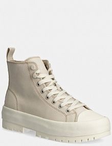 Trampki wysokie Calvin Klein Jeans  beżowe damskie YW0YW01565