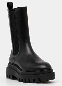 Sztyblety Calvin Klein Jeans  czarne damskie YW0YW01542