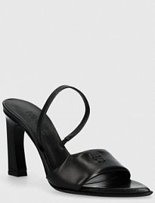 Sandały na słupku HUGO  czarne 50517448.001