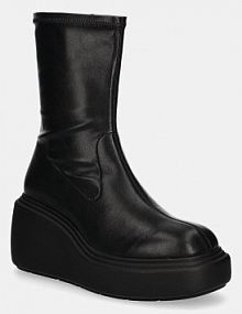 Botki na koturnie HUGO  czarne 50529880.001