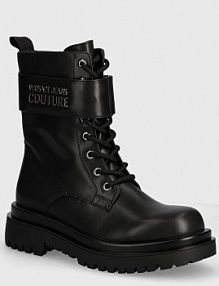 Workery Versace Jeans Couture  czarne damskie 77VA3S64.71570.899