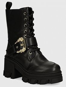 Botki na słupku Versace Jeans Couture  czarne 77VA3S86.71570.899