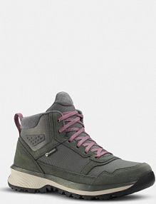 Buty turystyczne damskie Quechua NH500 Mid skóra wodoodporne