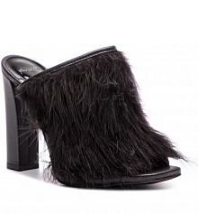 Klapki na słupku Gino Rossi czarne 