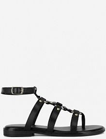 Sandały na obcasie Sergio Bardi czarne WI16-D1034-01SB