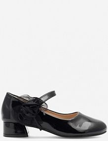 Baleriny Nelli Blu czarne dziecięce CM220624-2