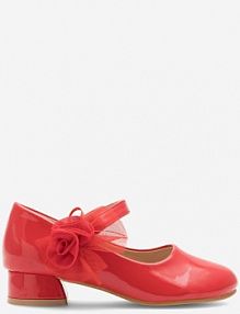 Baleriny Nelli Blu czerwone dziecięce CM220624-2