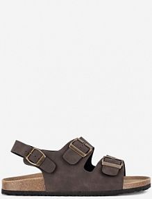 Sandały Lanetti brązowe męskie 7410990012