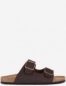 Klapki Lanetti brązowe męskie 7410990001