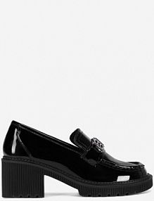 Mokasyny Sergio Bardi czarne damskie WI32-E1088-01SB