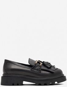 Mokasyny Badura czarne damskie 22SS24