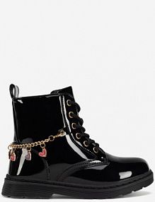 Trzewiki Nelli Blu czarne dziecięce CM231212-3