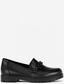 Mokasyny Rieker czarne damskie 45561-01