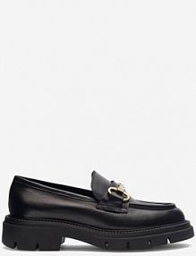 Mokasyny gino rossi czarne damskie GRACE-I23-26370PE