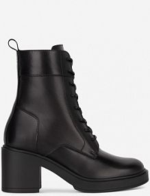 Trzewiki gino rossi czarne damskie FERGIE-27851PE