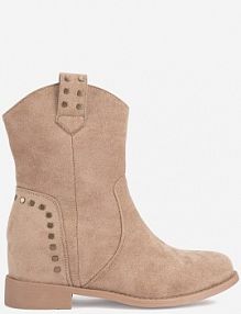 Botki na obcasie Jenny Fairy beżowe WS2991-20