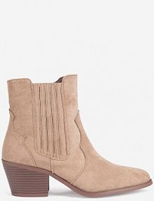 Botki na obcasie Jenny Fairy beżowe WS22390-01