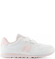 Buty na rzepy New Balance białe dziecięce PV500CWP