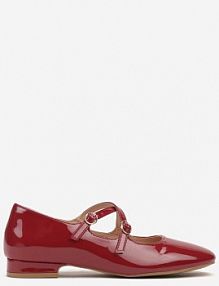 Bordowe Lakierowana Czółenka Verianas Renee