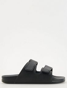 Klapki z dwoma paskami Reserved czarne męskie 369BE-99X