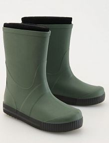 Kalosze z wyjmowanym ocieplaczem Reserved zielone dziecięce 522AV-87X