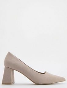 Czółenka na obcasie Reserved brązowe 529BD-88X