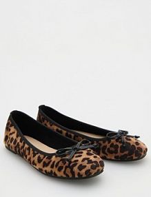 Baleriny z motywem zwierzęcym Reserved brązowe dziecięce 584BL-88X