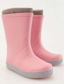 Kalosze z wyjmowanym ocieplaczem Reserved brudny/róż dziecięce 599BL-39X