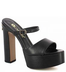 Klapki na słupku Carinii czarne