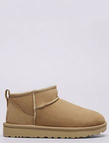 Trzewiki UGG beżowe damskie Classic Ultra Mini