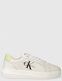 Sneakersy Calvin Klein Jeans  beżowe damskie YW0YW00823