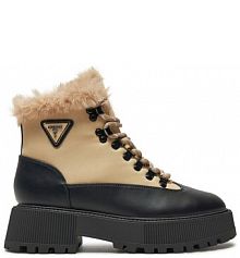 Botki Guess beżowe damskie 