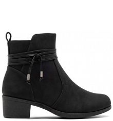 Botki na słupku Clara Barson czarne 