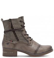 Botki na słupku Mustang szare 