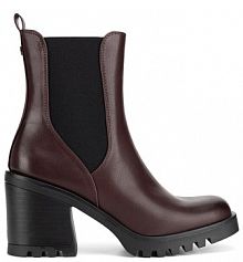 Botki na słupku Jenny Fairy bordowy 