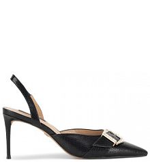 Sandały na szpilce Nine West czarne 