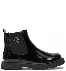 Botki Tommy Hilfiger czarne dziecięce 