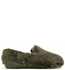 Kapcie Scholl zielone damskie 