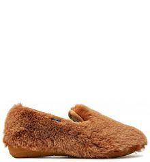 Kapcie Scholl brązowe damskie 