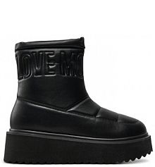 Botki LOVE MOSCHINO czarne damskie 