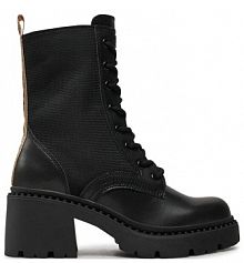 Botki na słupku Pepe Jeans czarne 