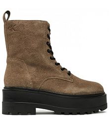 Trapery Calvin Klein Jeans brązowe damskie 