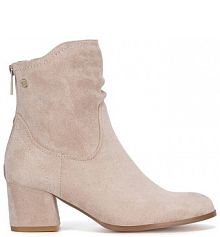 Botki na słupku Jenny Fairy beżowe 