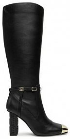 Kozaki na obcasie Liu Jo czarne 