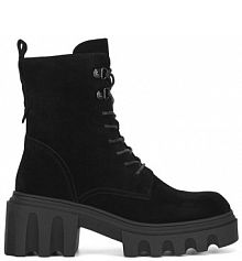 Botki na słupku Badura czarne 