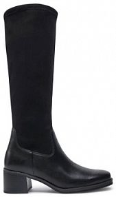 Kozaki na obcasie Caprice czarne 