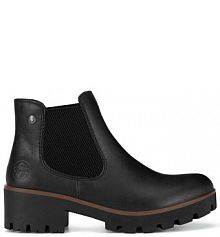 Botki na słupku Rieker czarne 