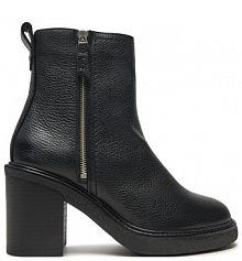 Botki na słupku Clarks czarne 